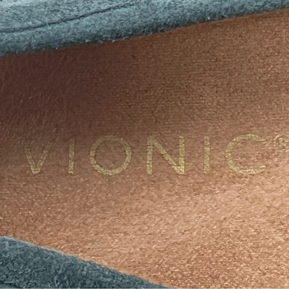 Vionic Textured Blue Loafers - Picture 9 of 10